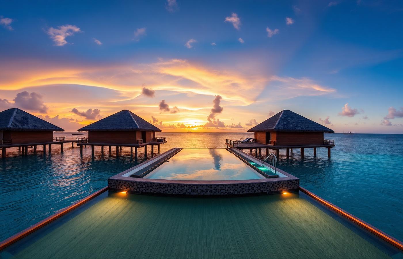 Luxury overwater resort